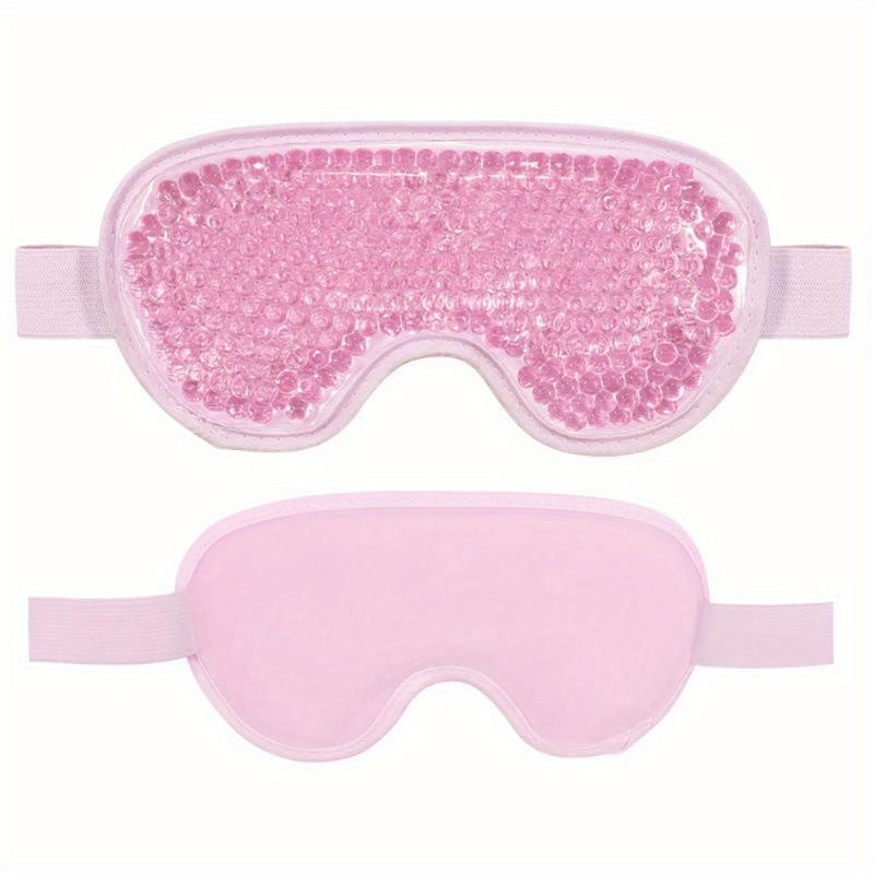Cooling Gel Eye Mask Reusable Cold Eye Mask for Puffy Eyes with Plush Backing