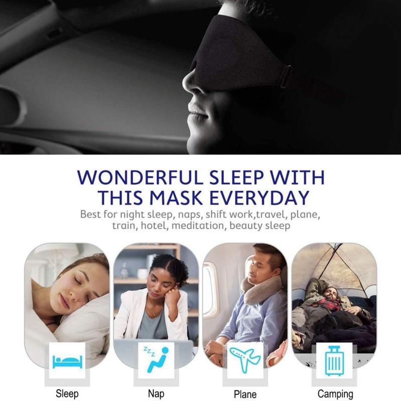 3D Contoured Cup Sleep Eye Mask for Men Women