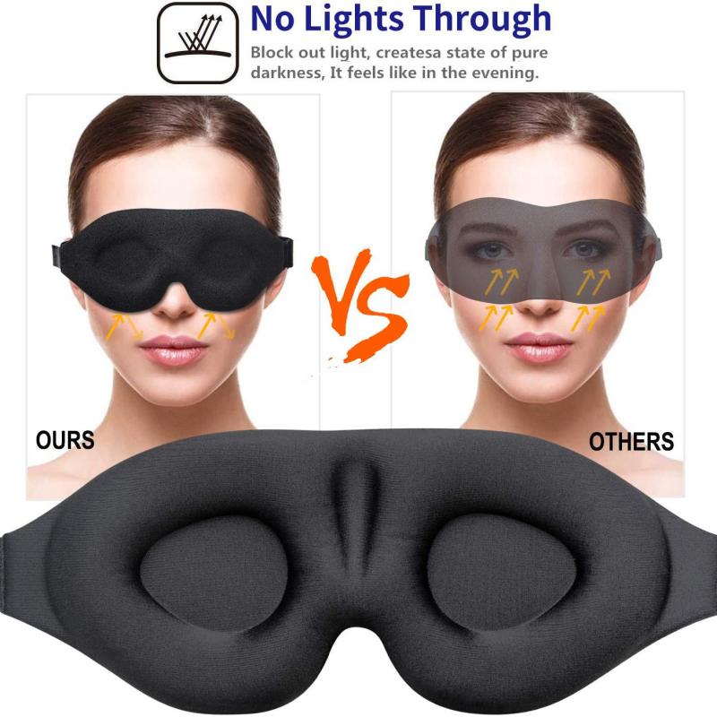 3D Contoured Cup Sleep Eye Mask for Men Women