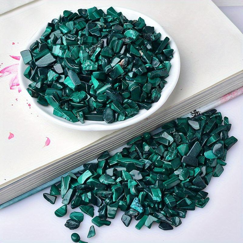Natural Malachite Gravel Stone 7oz for Fish Tank and Decor