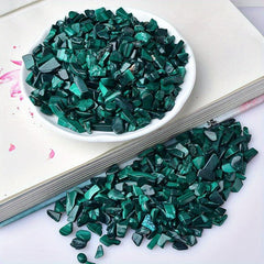 Natural Malachite Gravel Stone 7oz for Fish Tank and Decor