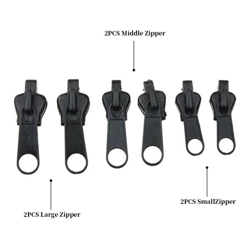 6pcs Instant Zipper Repair Kit - Easily Fix & Rescue Your Clothing