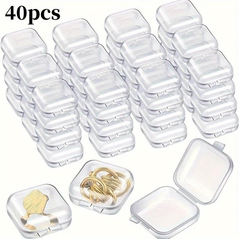 Clear Plastic Storage Box With Lid for Jewelry Earrings Necklaces