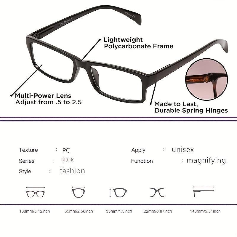 Autofocus Multifocal Readers Glasses Resin One Power Presbyopic Eyeglasses