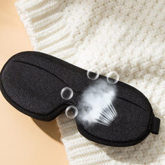3D Contoured Blackout Sleep Mask Soft Cushion Eye Cover Night Blindfold