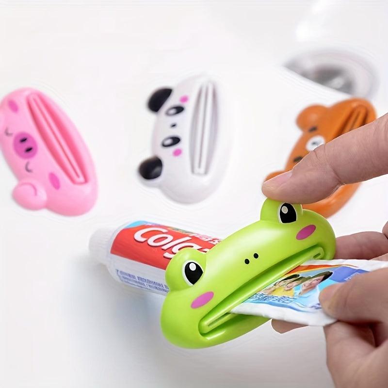 4pcs Cartoon Toothpaste Squeezer Manual Dispenser