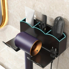 Wall Mounted Hair Dryer Shelf Bathroom Air Duct Bracket