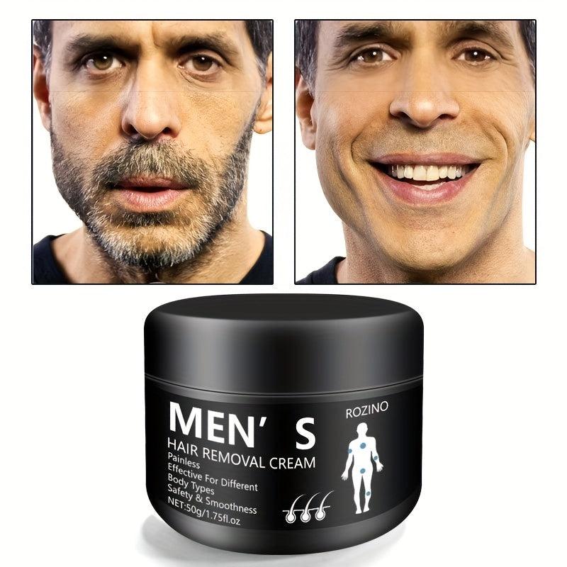 50g Men's Hair Removal Cream for Private Areas, Legs, and Underarms