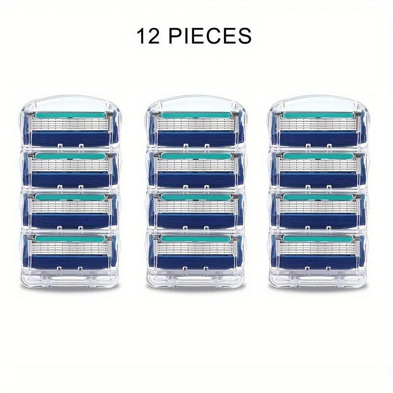 Men's 5-Layer Razor Blade Refills - Facial Care Shaver Cassettes
