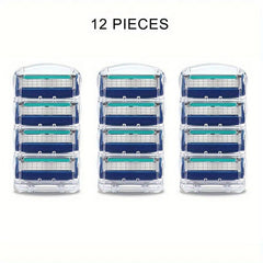 Men's 5-Layer Razor Blade Refills - Facial Care Shaver Cassettes