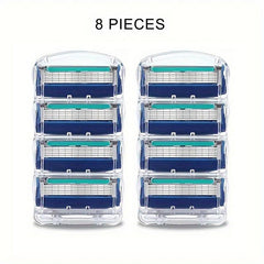 Men's 5-Layer Razor Blade Refills - Facial Care Shaver Cassettes