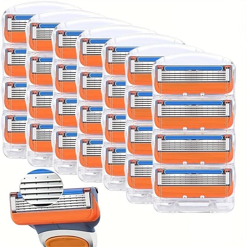Men's 5-Layer Razor Blade Refills - Facial Care Shaver Cassettes