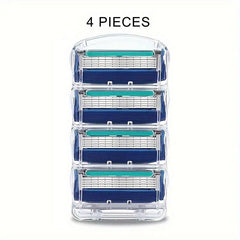 Men's 5-Layer Razor Blade Refills - Facial Care Shaver Cassettes