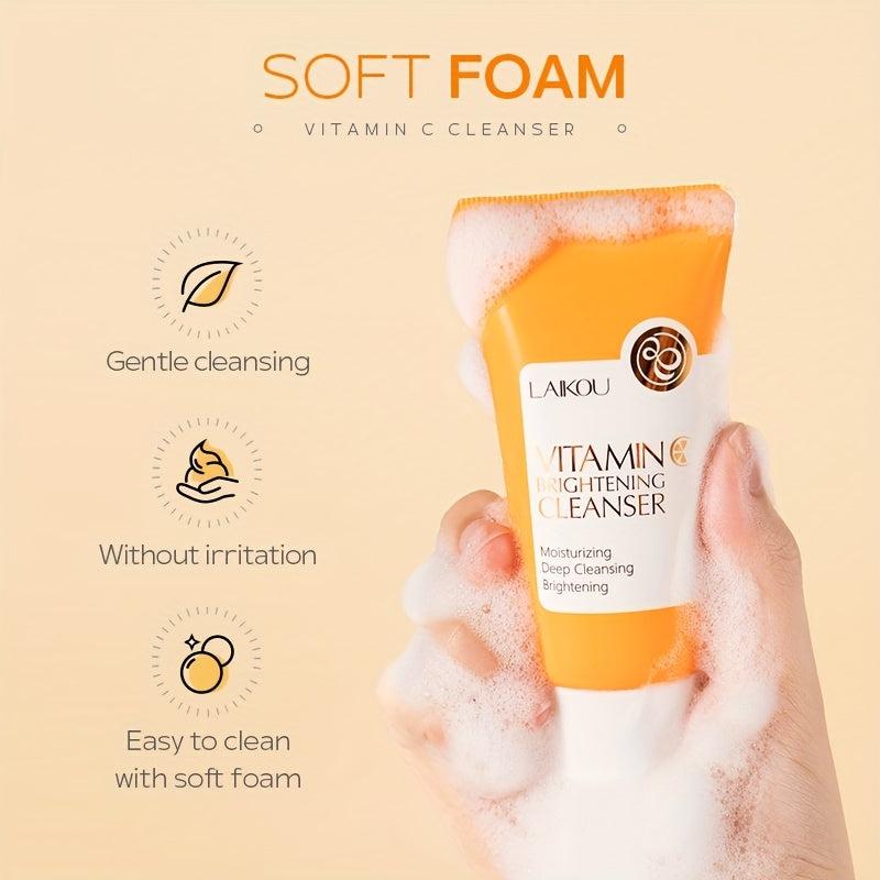 50g Vitamin C Facial Cleanser Pore Cleansing Brightening Control