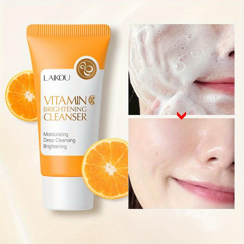 50g Vitamin C Facial Cleanser Pore Cleansing Brightening Control