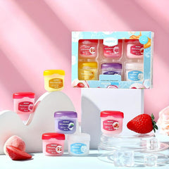 Fruit Lip Mask Set - 8pcs Variety Pack for Moisturizing and Plump Lips