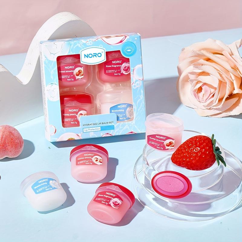 Fruit Lip Mask Set - 8pcs Variety Pack for Moisturizing and Plump Lips