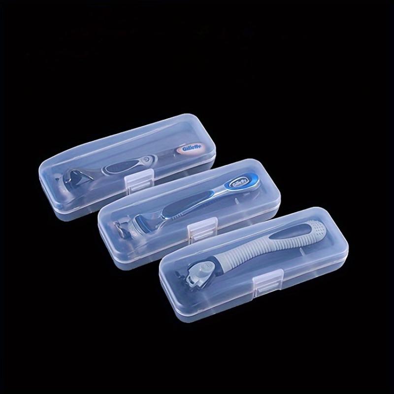 1pc Transparent Razor Storage Box Travel Portable Container