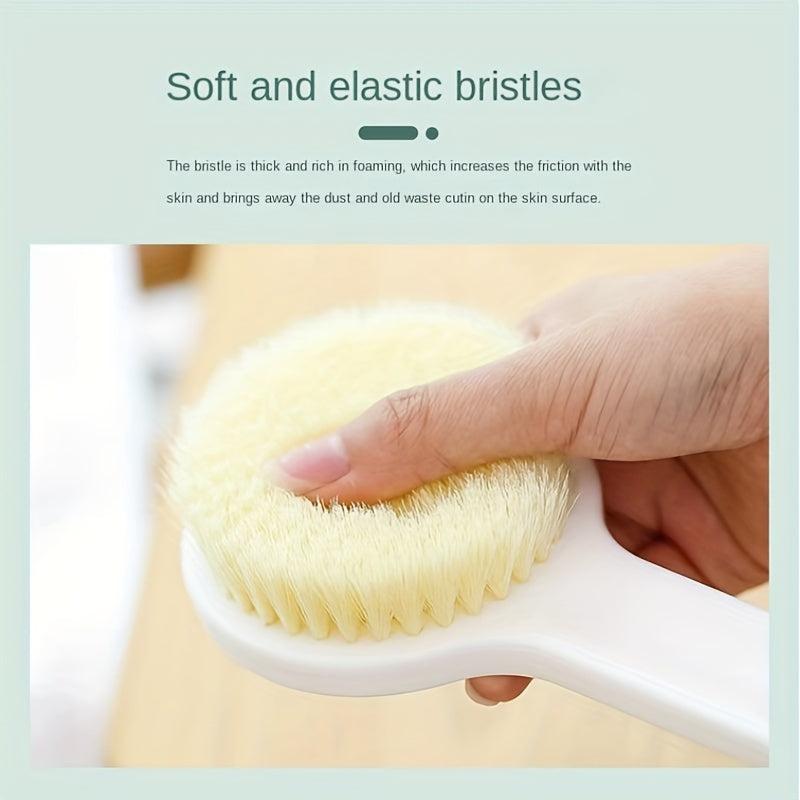 Adult Long Handled Shower Brush, Soft Hair for Bath Towel, Body Rubbing