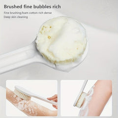 Adult Long Handled Shower Brush, Soft Hair for Bath Towel, Body Rubbing
