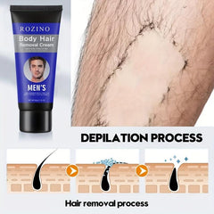 Men's Facial Hair Removal Cream Gentle Non Irritating Long Lasting