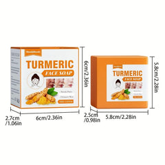 Turmeric Facial Soap Bar for Pores, Moisturizing & Purifying