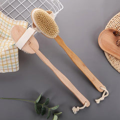 Solid Wood Bristle Shower Brush