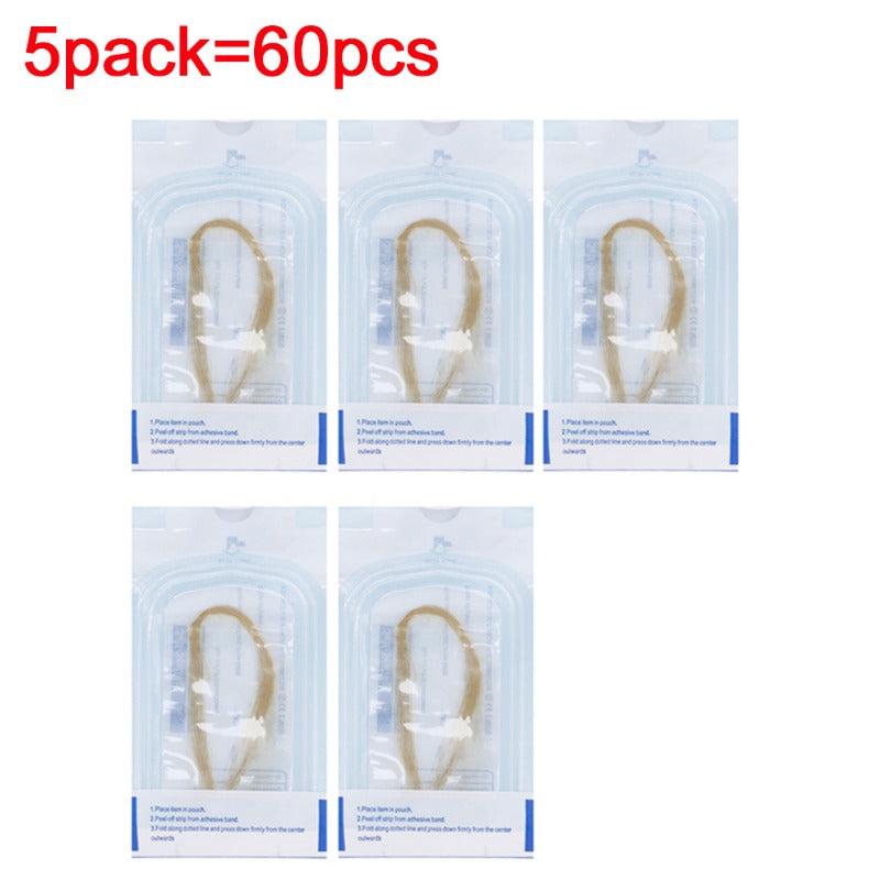 120Pcs Protein Thread No Needle Golden Collagen Facial Lift Tightening