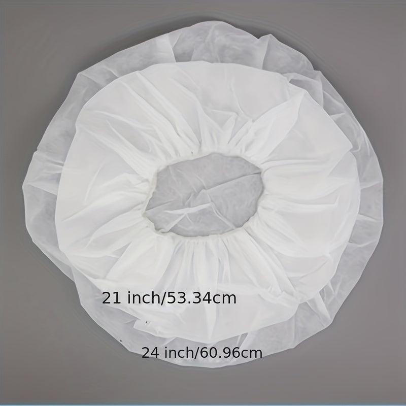 98pcs Disposable Shower Caps Thick Waterproof Bath Cap for Home Spa
