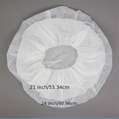 98pcs Disposable Shower Caps Thick Waterproof Bath Cap for Home Spa
