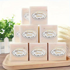12pcs Rice Soap 65g Coconut Essential Cleansing Soap Hand Face Bathing