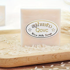 12pcs Rice Soap 65g Coconut Essential Cleansing Soap Hand Face Bathing
