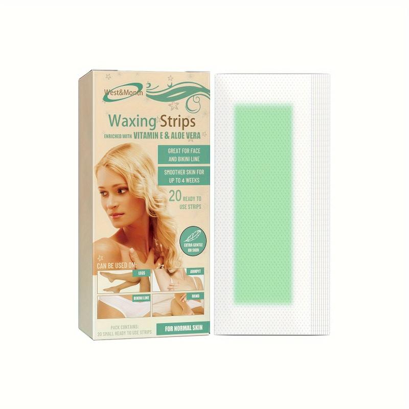 20pcs Hair Remover Wax Strips For Face Body Legs Bikini Hair Removal
