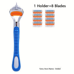 5-Layer Safety Razor Set with Replacement Blades