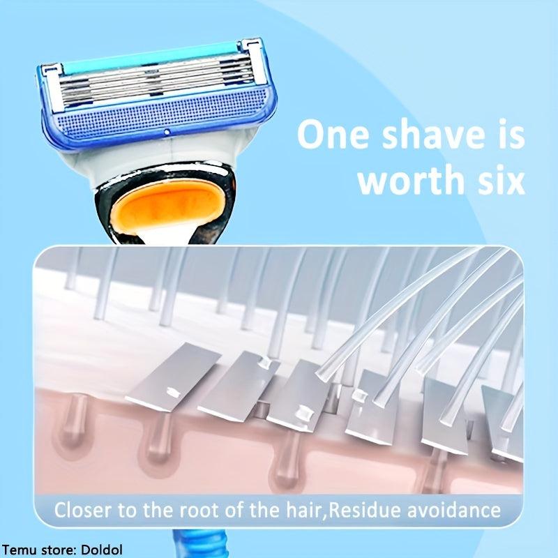 5-Layer Safety Razor Set with Replacement Blades