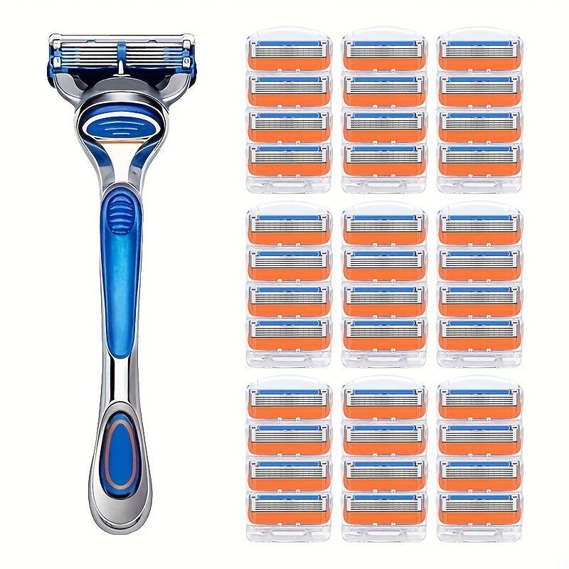 5-Layer Safety Razor Set with Replacement Blades