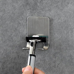 Stainless Steel Razor Holder for Organized Bathroom