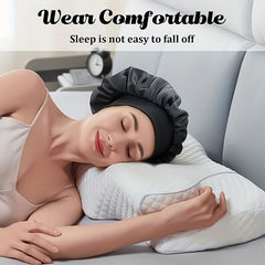 3pcs Satin Bonnet Hair Cap For Sleeping Women