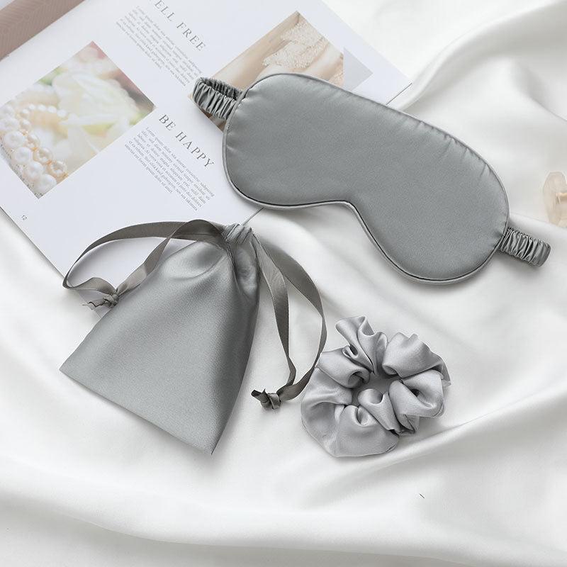 3Pcs Set Silk Eye Mask Face Mask Eyeshade Blindfold Travel Rest Eye Cover