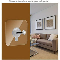 5pcs Adhesive Towel Hanger Hook Wall Mounted Space Saving for Kitchen Bathroom