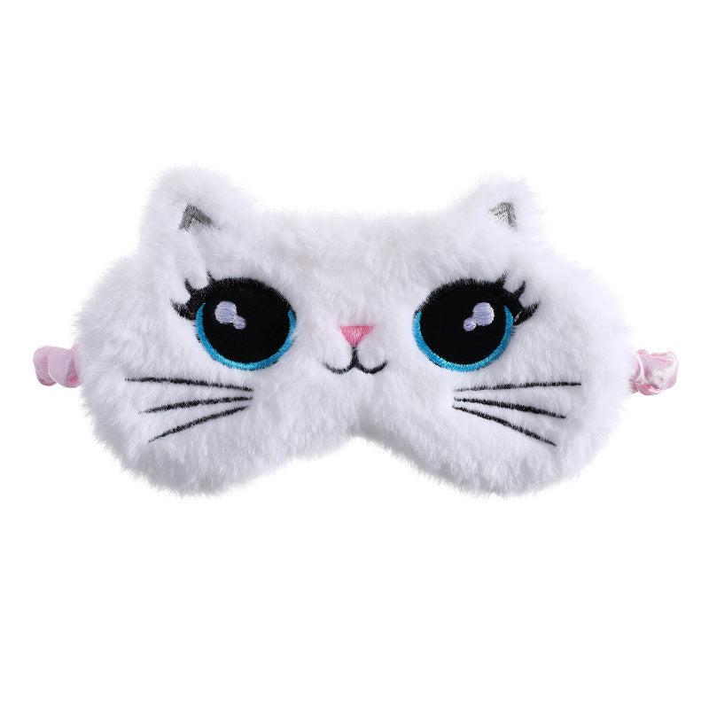 Cat Plush Eye Mask for Sleep and Relaxation