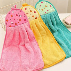 8pcs Soft Absorbent Hand Towels Drying Towel Cleaning Rag Bathroom Supplies
