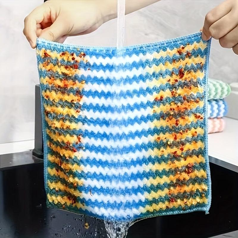 10pcs Microfiber Cleaning Cloth Kitchen Bathroom Cleaning Towel