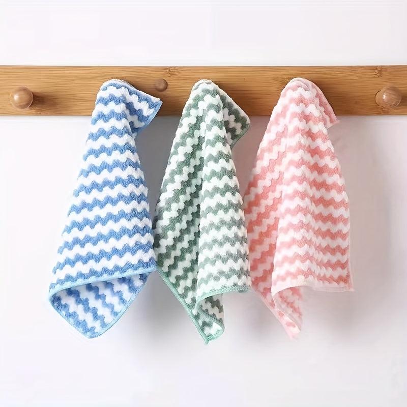 10pcs Microfiber Cleaning Cloth Kitchen Bathroom Cleaning Towel