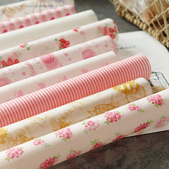 10pcs Printed Food Packaging Wax Paper Snack Pad for Baking