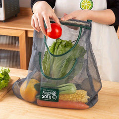 Portable Hanging Storage Net Bag for Fruits and Vegetables