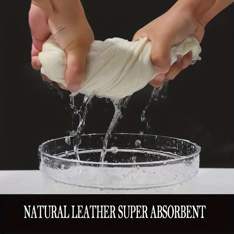 2pcs Car Cleaning Cloth Leather & Glass Towel