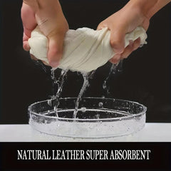 2pcs Car Cleaning Cloth Leather & Glass Towel