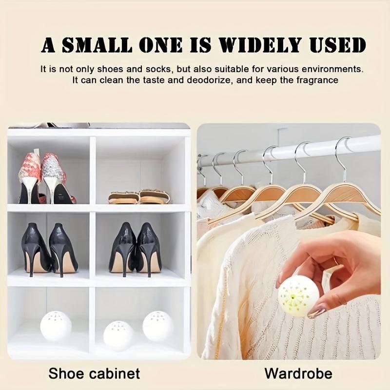 6pcs Shoes & Socks Deodorant Balls Cabinet Air Freshener