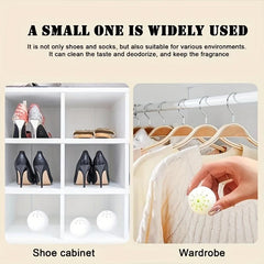 6pcs Shoes & Socks Deodorant Balls Cabinet Air Freshener